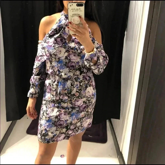 Parker Noemi Floral Silk Dress Size S - Picture 5 of 15